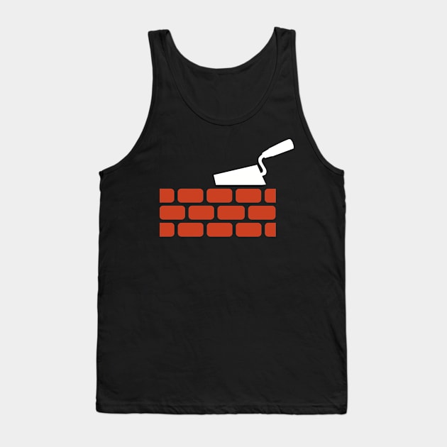 Mason trowel wall Tank Top by Designzz